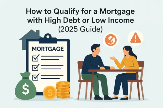 How to Qualify for a Mortgage with High Debt or Low Income (2025 Guide)
