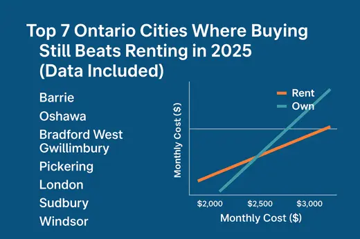 Top 7 Ontario Cities Where Buying Still Beats Renting in 2025 (Data Included)