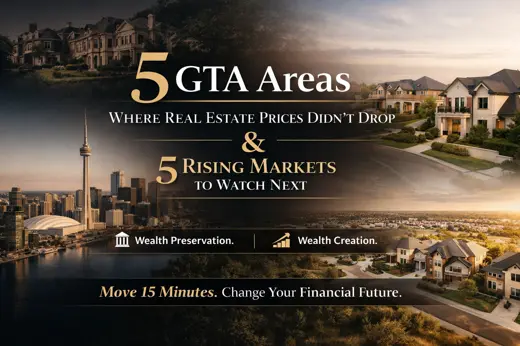 5 GTA Areas Where Real Estate Prices Didn’t Drop — And 5 That Will Grow Next (2026 Insider Report)