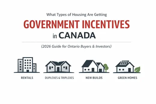 What Types of Housing Are Getting Government Incentives in Canada (2026 Guide for Ontario Buyers & Investors)