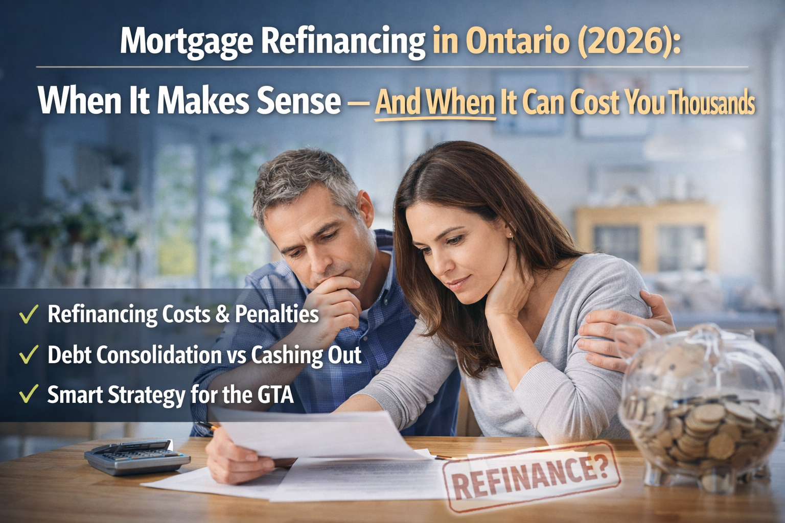 Mortgage Refinancing in Ontario (2026): When It Makes Sense — And When It Can Cost You Thousands