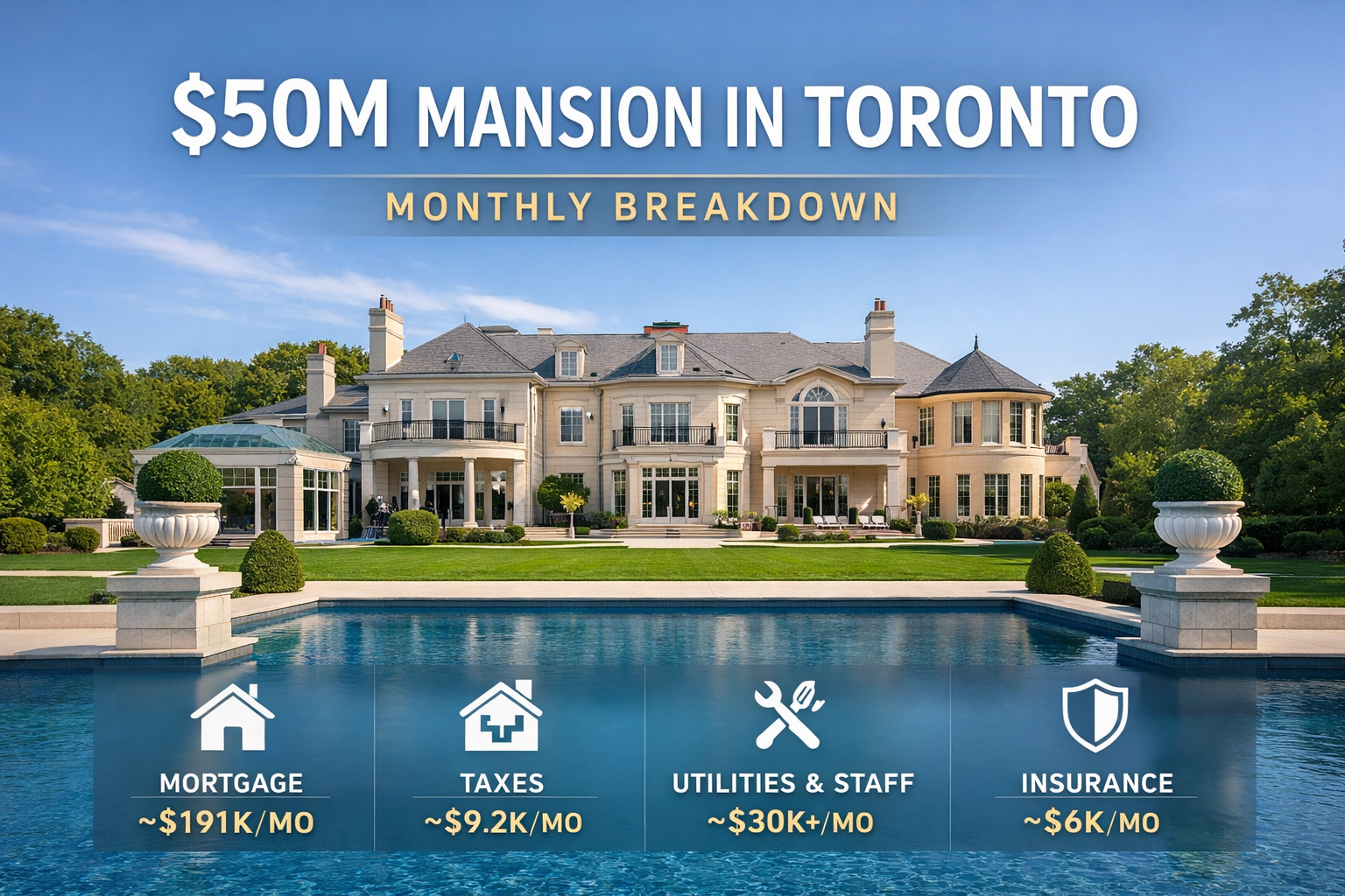$50M Mansion in Toronto (Monthly Breakdown)